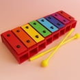 thumbnail image 4 of Juguete De Instrumento De Ritmo De Percusión De Xilófono Con Estuche De Mano De 2 Mazos Para Bebés Y Niños Minnieouse EL011236-00, 4 of 5