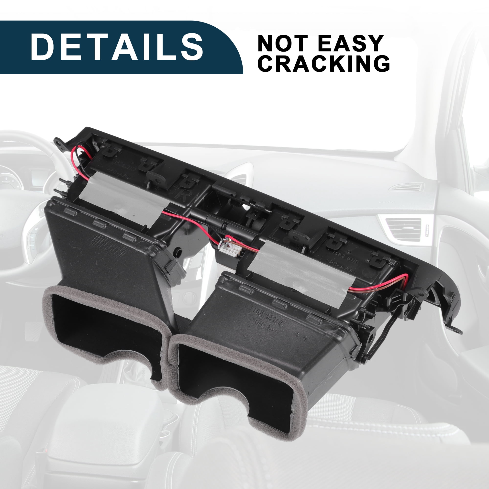 Unique Bargains Center Dash A/C Outlet 64229209136 for BMW 528i Air Vent Panel Replacement