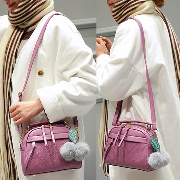 Bolso bandolera para mujer Bolso bandolera de cuero PU / Púrpura claro Tmvgtek Para estrenar