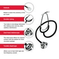 thumbnail image 4 of Ever Ready First Aid Dual Head Acoustic Stethoscope for Medical Doctors, 27" Black, 4 of 4