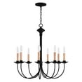thumbnail image 3 of Livex Lighting Heritage Chandelier in Black, 3 of 10