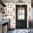 thumbnail image 6 of Peel and Stick Wallpaper Vintage Botanical Animal Brown Tones Self Adhesive Removable Renter Friendly Contact Paper for Bedroom 17.7in x 118in, 6 of 8