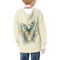 thumbnail image 4 of DISNIMO Girls Butterfly Zipper Hoodie for Kids Music Note Hoodie Teenager Girl Sweatshirts Zip Up Boys Sweatshirt Jackets Size 11-13 Girl Clothes Soft Hooded Jacket with Pockets Children Hoodies, 4 of 7