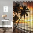 thumbnail image 2 of PRATYUS Sailboat Ocean Sunset Polyester Shower Curtain for Chic Modern Bathroom Decor with Hooks Various Sizes Sustainable Easy to Install High Definition Printing Easy Care 69"x72, 2 of 7
