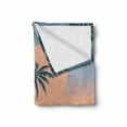 thumbnail image 2 of Bird Soft Flannel Fleece Throw Blanket, Tropical Island Setting Sun Exotic Bird Small Island and Ocean Soft Color Palette, Cozy Plush for Indoor and Outdoor Use, 70" x 90", Multicolor, by Ambesonne, 2 of 6