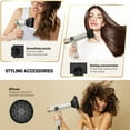 thumbnail image 4 of RACCOMB Professional Ionic Hair Dryer, Instant Heat Blow Dryer for Woman & Man, Anti-Static Technology, 2000 W, 3 Attachments, Gold., 4 of 8