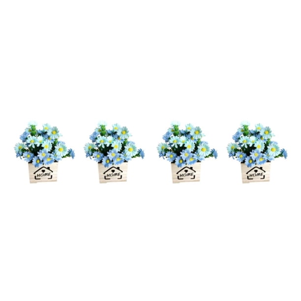 Advancent Bonsái de flores artificiales portátil para dormitorio, simulación de hogar para interiores y exteriores, flores, planta falsa, tipo tipo 5 2Conjunto