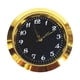 thumbnail image 5 of Reloj redondo clásico con mecanismo de bricolaje, esfera de reloj, mini reloj fácil de leer Negro, 5 of 9