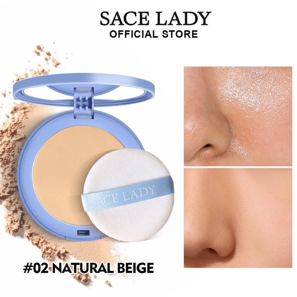 Polvo de Control de aceite polvo duradero textura suave herramienta de belleza maquillaje de belleza para mujeres