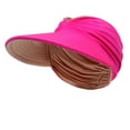 thumbnail image 3 of beishanbush Clothing 2025 Sun Hats Womens Visor Wide Hat Summer Protection Face Beach Sports Cap Pink, 3 of 5