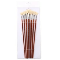 YIGZYCN 7Pcs Hog Bristle Hair Anti-Shedding Brushes for Acrylic Watercolor Oil Painting