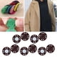 thumbnail image 5 of 10 pares de cierres de botones magnéticos duraderos de 20 mm, broches para tejer, coser, pantalones, abrigos , cierre para bolso, vestido, ropa, álbumes de recortes, suministros Café Hugo Broches de botones a presión, 5 of 10