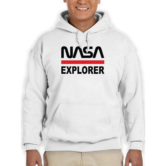 NASA Nasa Explorer Banner Hoodie Men -NASA Designs, Male 5X-Large