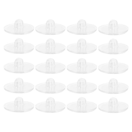 

100pcs Non-nail Wall Hanging Suction Top Small Disc Transparent Hooks Disc Hooks