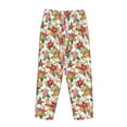 thumbnail image 5 of Naloa Pineapple Flower Print Women’s Ultra-Soft Comfy Pajama Lounge Pants with Pockets & Drawstring, 5 of 8