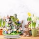 thumbnail image 5 of Fiudx Adorno de Conejito de Pascua, Diseño Hueco Artesanal, Material de Alta Calidad, Decoración de Mesa Navideña, Centro de Mesa para El Hogar y La Oficina, Atractivo Visual Único, Juego de 1 Pieza, 5 of 7