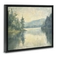 thumbnail image 3 of Stupell Industries Mountain's Reflection Landscape Landscape & Nature Painting Black Floater Framed Canvas Art Print Wall Art, 25 x 31, 3 of 9