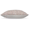 thumbnail image 5 of Signature Design by Ashley Nashlin Decorative Throw Pillow, Woven Stripe, White & Rust, Cotton Face, 5 of 7