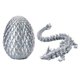 thumbnail image 1 of Dragón de cristal Fidget Toy Dragón impreso 3D con decoración de oficina en casa de huevo de dragón, 1 of 5