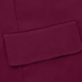 thumbnail image 6 of UYISJ Womens Fall Fashion Blazers Business Casual Long Sleeve Coats Open Front Work Suit Office Blazer Jackets with Pockets Wine XL, 6 of 6
