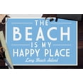 thumbnail image 3 of Long Beach Island, New Jersey, The Beach is my Happy Place, Simply Said (12x18 Wall Art Poster, Room Decor), 3 of 3