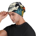 thumbnail image 3 of Rocae Modern Hip-Hop Skull for Beanies Hats for Men Women Warm Chunky Knit Hats Winter Adult Milk Silk Knitted Beanie, 3 of 7