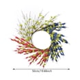 thumbnail image 3 of Miwamany Patriotic Wreaths for Front Door, 4th of July Independence Day Memorial Day Wreath with Red White Blue Flowers, Outdoor Patriotic Door Decor for Home Porch All Seasons Wreaths, 3 of 7