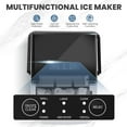 thumbnail image 2 of Countertop Ice Maker with Handle, 26lbs/24H Portable Ice Machine, 9 Bullet Ice Cubes Ready in 6 Mins, Self-Cleaning, Quiet Compact Ice Maker for Home, Kitchen, RV, Camping, Black, 2 of 8