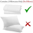 thumbnail image 4 of SKY BEDDINGS Standard Size Pillowcase Set of 2 - White Super Soft Pillow Cases Queen, 600 Thread Count 100% Egyptian Cotton, Breathable, Cool, Sateen Weave Sleeping Pillow Covers - White, 4 of 7