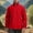 Red, variant on Rain Jacket Men Waterproof Qiggri Men's Solid Color Outdoor Climb Pocket Zipper Long Sleeved Jacket