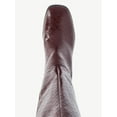 thumbnail image 6 of Free Assembly Women's Faux Leather Basketweave Texture Tall Boots, Sizes 6-11, 6 of 8