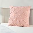 thumbnail image 2 of Mainstays Euro Microfiber Pintuck Pleat Pillow Sham, Pink, 26"x26", 2 of 5