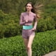 thumbnail image 4 of Riñonera deportiva con velcro para ciclismo, running, cinturón deportivo, riñonera antirrobo multifuncional, verde, 4 of 5