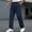 Navy, variant on Men's Pants Big and Tall 54x30 Solid Color Tight Waist Drawstring Pocket Casual Sports Pants Active Fit