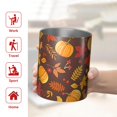 thumbnail image 5 of 12oz Coffee Tumblers Fall Pumpkins Leaves Pattern Stainless Steel Vacuum Insulated Travel Tumbler Coffee Cups Mug with Lid and Straw with Cleaning Brush for Cold & Hot Drinks, 5 of 5