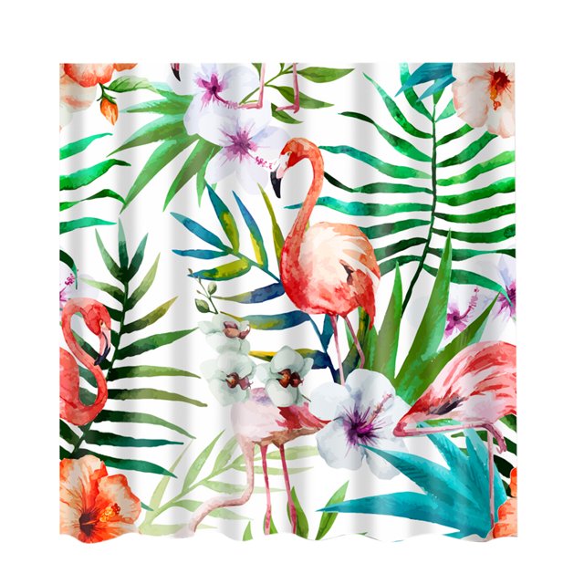 Cortina de ducha de tela resistente al agua para baño, panel transparente, decoración, 12 ganchos 8