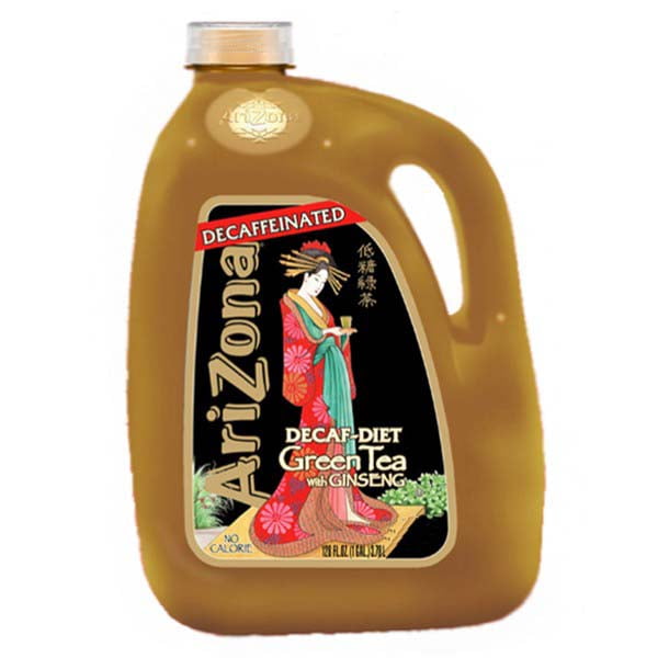 Arizona Tea DecafDiet Green Tea 128 Oz Gallon Pack of 4