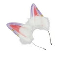 thumbnail image 5 of Sharprepublic Cat Ears Headband Comfortable Headpiece for Women Girls Daily wearing Makeup Purple, 5 of 8