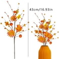 thumbnail image 3 of SMKE Fall Floral Stems Fall Floral Picks 17 Inch Autumn Berry Stems with Berries for Autumn Flower Arrangements Centerpieces Indoor Outdoor Decorations, 3 of 8