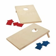 MD Sports 36-inch Solid Wood Cornhole Set with All-Weather Bean Bags, Lawn Games