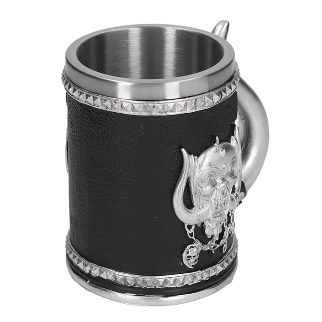 Taza de Cerveza pirata, Tazas de Cerveza de Acero inoxidable de acero inoxidable decoración de colección de gran capacidad de gran capacidad de bronce duradero para cerezaza