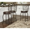 thumbnail image 4 of Riverbay Furniture Tabouret en Métal Réglable 30 Pouces Brun Foncé/espresso (Ensemble de 3), 4 of 4
