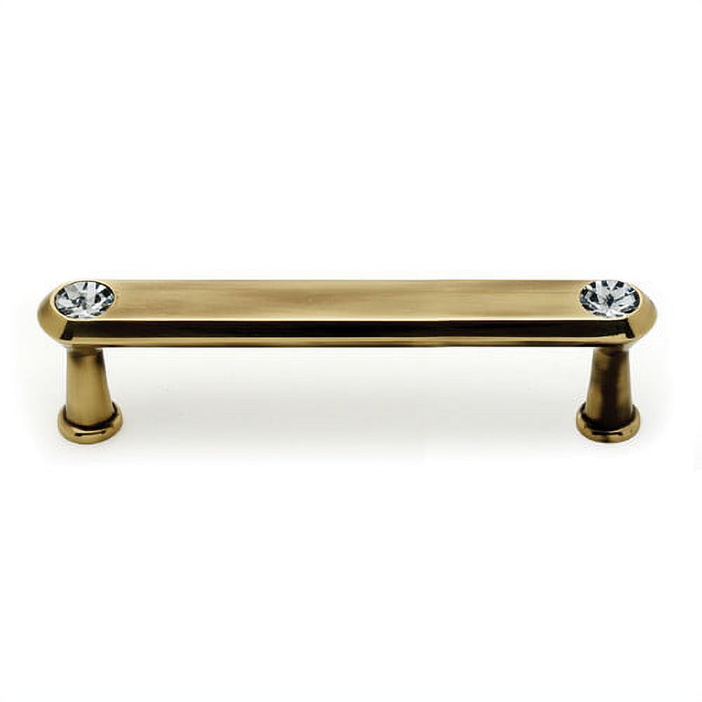 Alno C214-4-BRZ Swarovski Crystal 4" Cabinet Crystal Pull Bronze