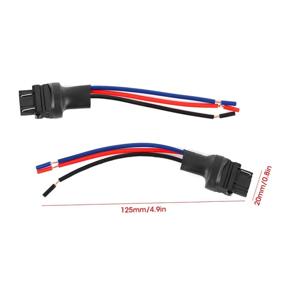 2pcs 3157 Collo de Coletor Mal Mal Bomble de Car Bombajo Cable de Adaptador para la Luz de la Señal de
