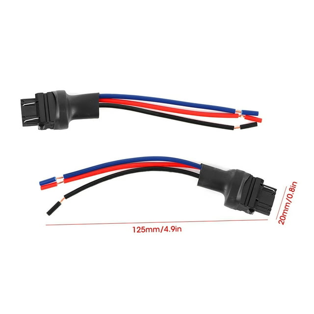 2pcs 3157 Collo de Coletor Mal Mal Bomble de Car Bombajo Cable de Adaptador para la Luz de la Señal de