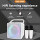 thumbnail image 4 of Luz RGB, Subwoofer, música, HiFi, Karaoke en casa, 10W, compatible con Bluetooth, tarjeta TF, USB, 4 of 9