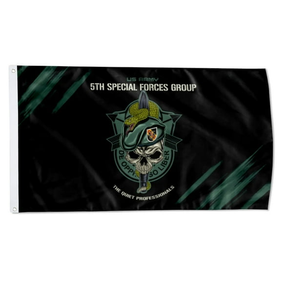 2but 5TH SPECIAL FORCES GROUP SNAKE EATERS The Quiet Professionals flag US Army Military Flags Polyester 3x5 FT Indoor Outdoor Banner
