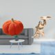 thumbnail image 2 of Cojín Decorativo Con Escultura De Peluche De Calabaza Y Bandeja Para Servir, Ideal Para Dormitorio, Sala De Estar, Sofá Y Estantería., 2 of 8