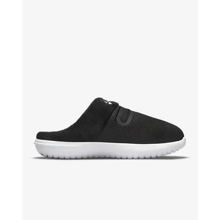 

Nike Burrow DJ3131-001 Women s Black & White Fleece Slipper Size US 10 NY321