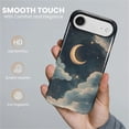 thumbnail image 4 of Magnetic Case for iPhone 17 Air, Compatible with Magsafe PC Hard Shell Silicone Inner Bumper Anti-Scratch Full-Body Cover Shockproof Slim Design Stars and Moons, 4 of 5